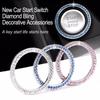 Cover Car Start Decorative Circle Start Stop Engine Decorative  Ring Switch Button Decor