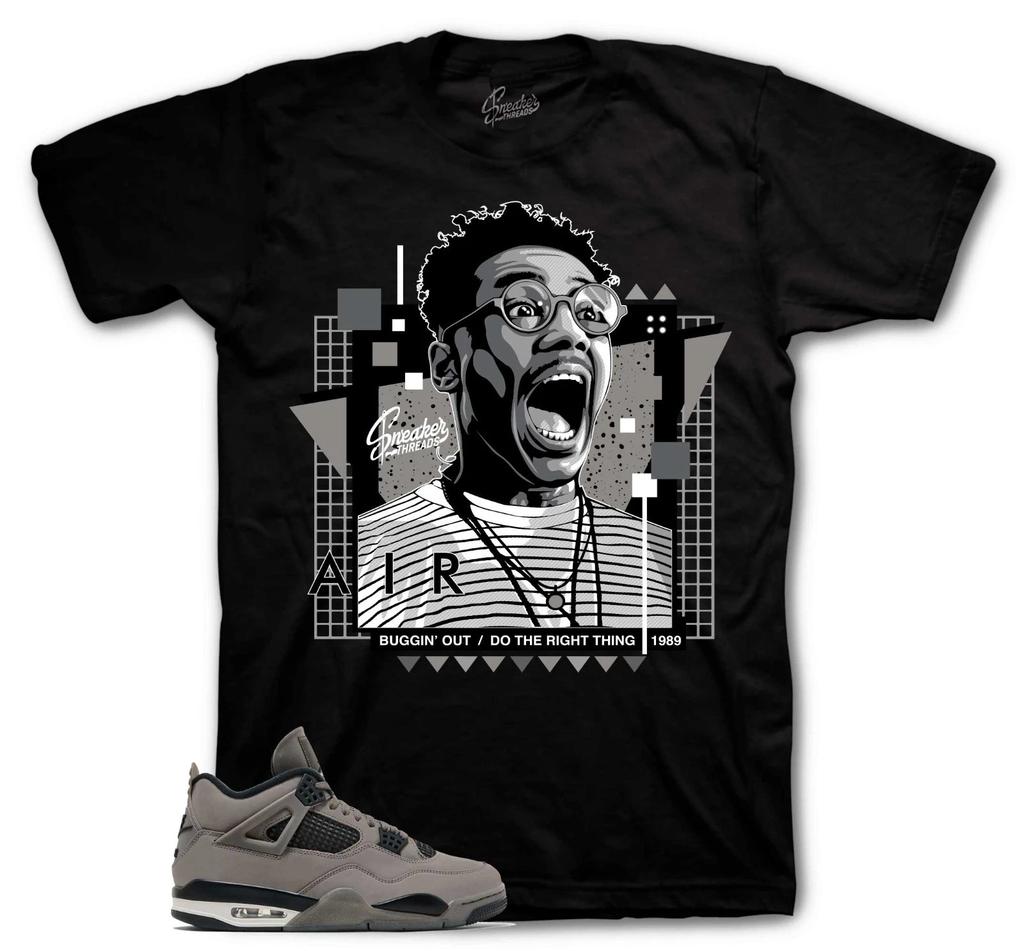 Shirts To Match Retro 4 Cave Stone AJ4 Sneakers - Buggin Out Sneaker Tees