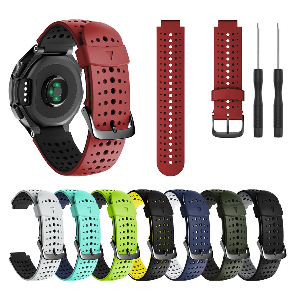 Спортивный силиконовый ремешок для часов Garmin Forerunner 235 220 230 620 630 735XT Ремешок для часов Браслет Аксессуары
