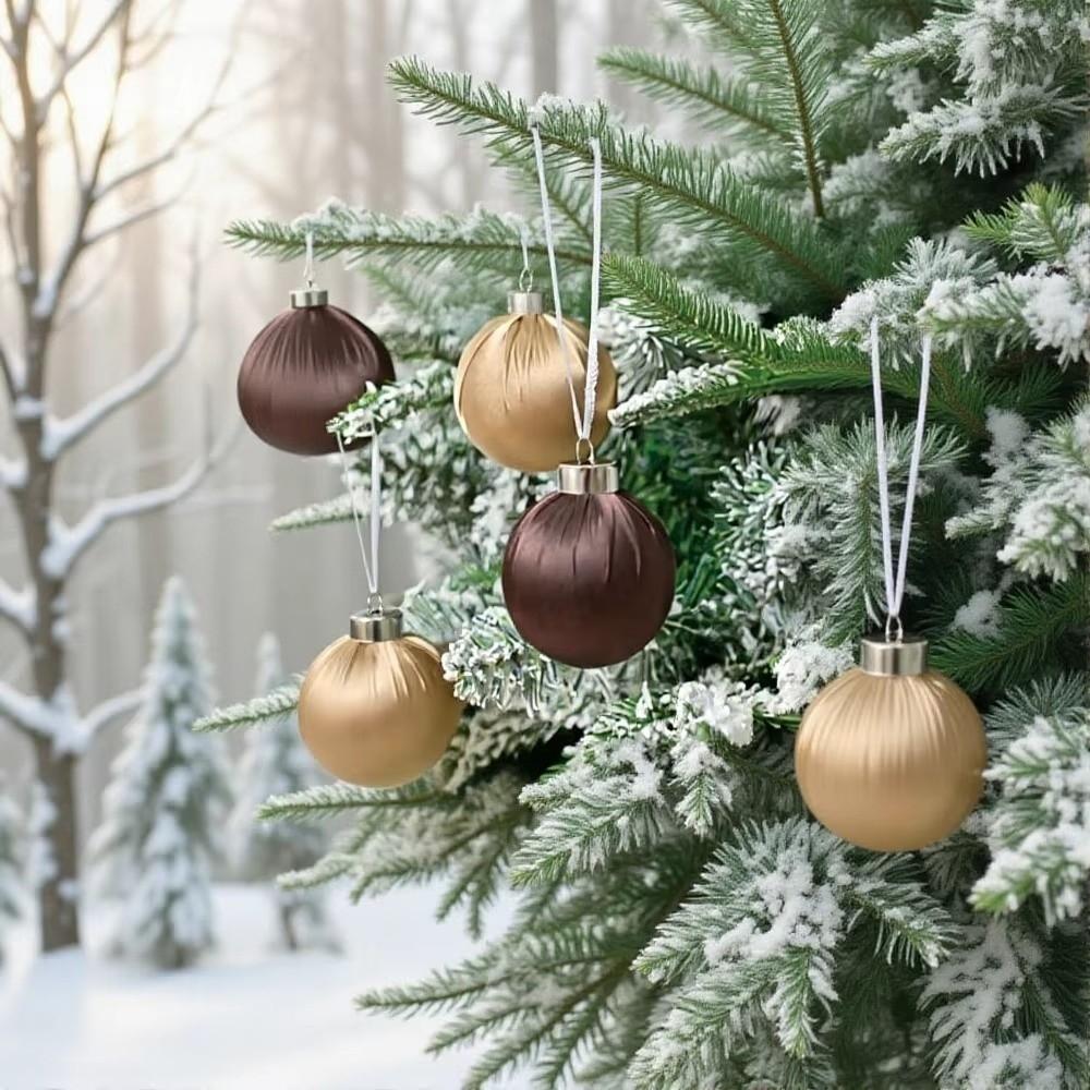 12pcs Multicolor Hanging Ball Ornaments 6cm Christmas Gifts Ball Festive Atmosphere