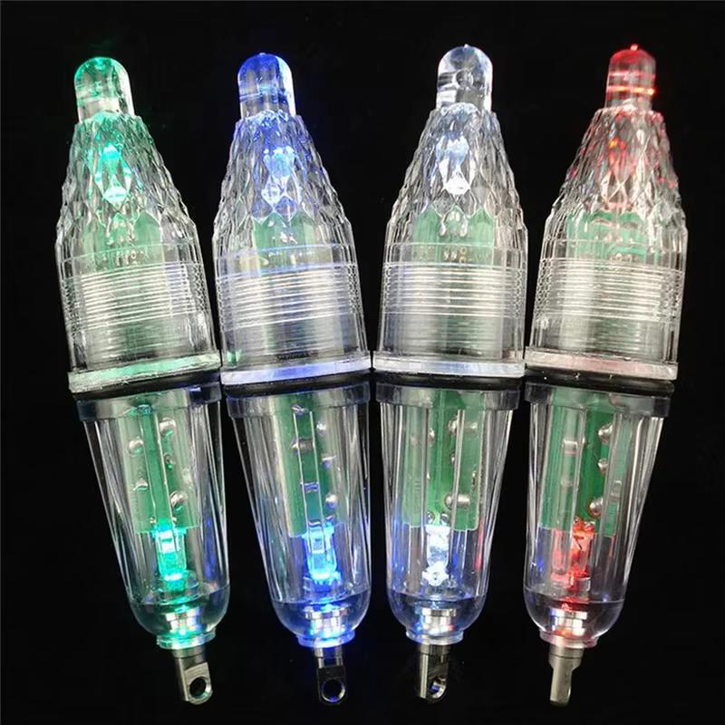 5Pcs DC 1.5V 12CM Deep Drop Fishing Light Multi Color Underwater Fish Attracting Indicator Lure LED Flash Light Bait Dropshing