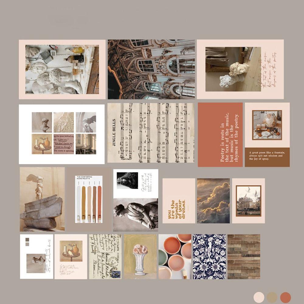 20 шт DIY плакат карты наклейки бумажный фон настенные наклейки НОВЫЕ открытки наклейки подарок