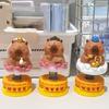 Creative Capybara Car Interior Figurines Kawaii Miniature Figurine Ornament  Car Interior Decor