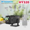 HD True 1080P 4K WIFI Портативный проектор 390ANSI Dual Wifi6 BT5.0 ТВ Домашний кинотеатр Кинотеатр HY320 HY300 обновлен для мобильного телефона Android