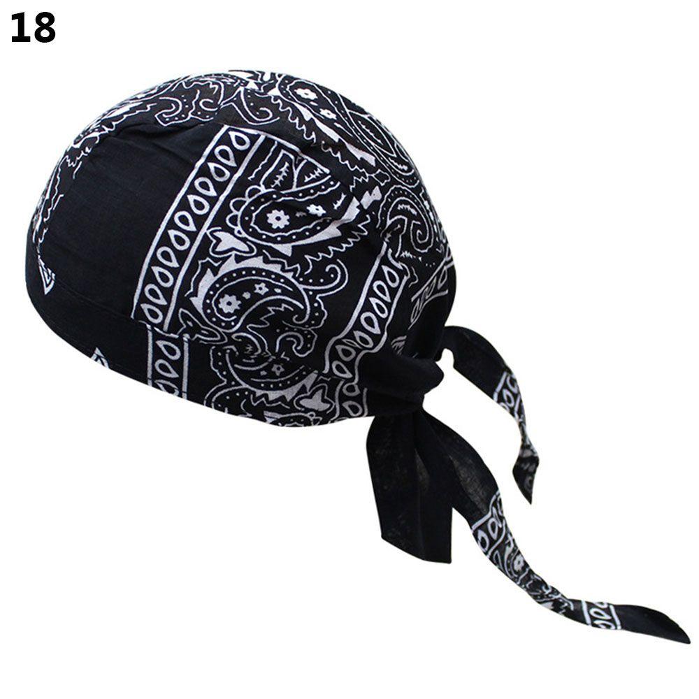 Pirate Cap Headband Quick Dry Cap Cycling Bandana Helmet Liner Bicycle Headscarf Cycling Caps