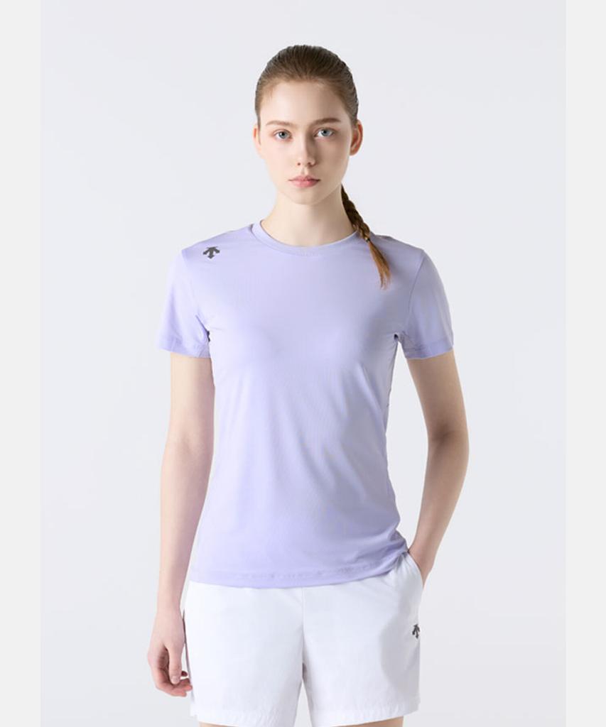 DESCENTE Беговая футболка с коротким рукавом Color Block Фиолетовая Sr123Rts22 (Тип B)