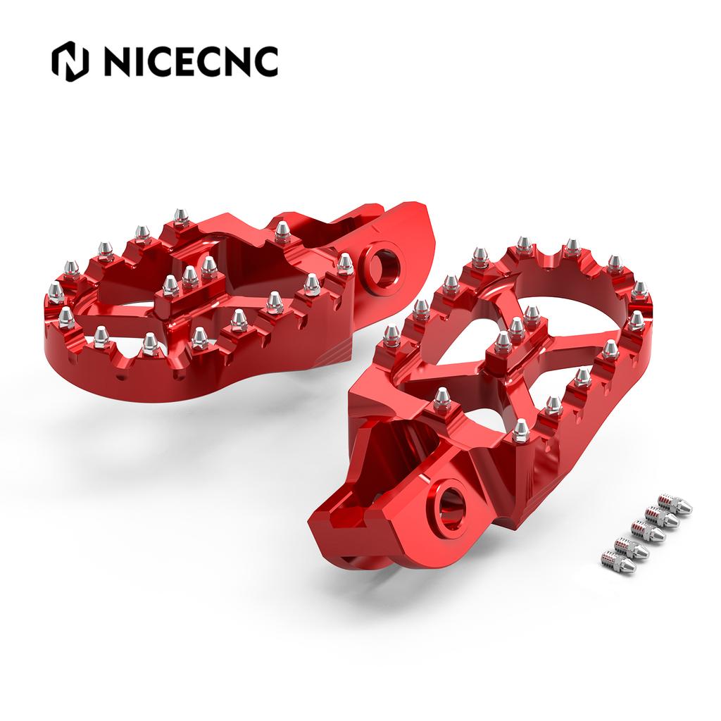 NICECNC Foot Pegs Pedal Footrests For KTM EXC 300 EXCF 350 XCW 500 2017-2023 SX 85 2018-2022 SX 125 SXF 450 XC300 XCF 250 17-22