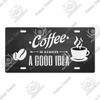Putuo Decor Coffee Metal Sign Licenses Plate Plaque Metal Vintage Tin Sign Decoration for Cafe Kitchen Club Home Wall Decor