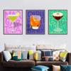 Коктейльная живопись, красочный абстрактный холст, постер, картина для напитка, печать для бара, гостиной, столовой, домашнего декора на стену Cuadro