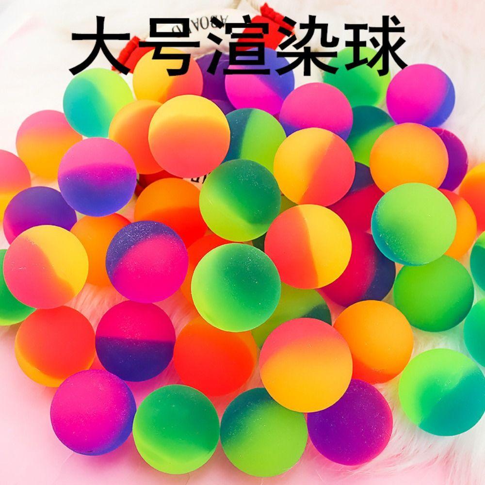 Favors Rubber Jump Ball Color Bouncing Ball Children Toy Ball Jumping Balls Rubber Bouncing Ball