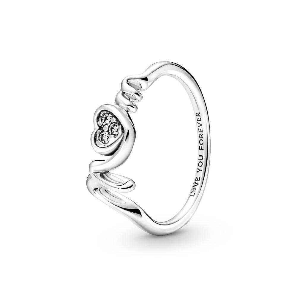 925 Silver Rings Stackable Infinite Heart Flower Crown Trinkets For Women Original Wedding Ring Jewelry Gift