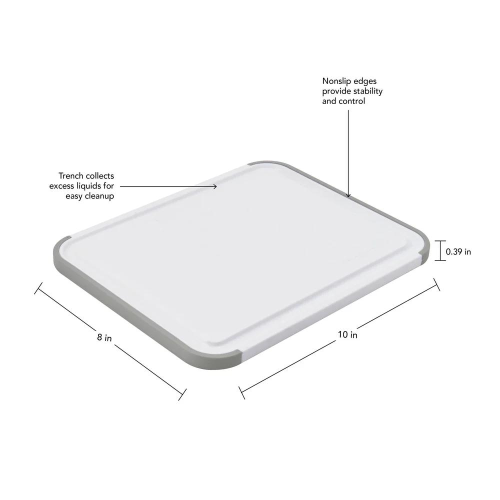Неабсорбирующая разделочная доска с нескользящими краями Легкая очистка Прочная полиэтиленовая поверхность Для рубки, нарезки, шинковки, приготовления пищи