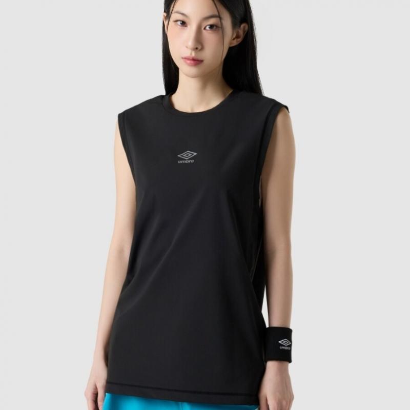 Umbro Охлаждающая футболка без рукавов TricoT Ur121ssl21 Blk
