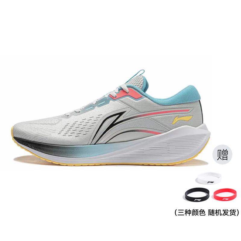 Li Ning MINE V2 Амортизирующие Скользкие Устойчивые к истиранию Низкие Беговые кроссовки Мужские Серый Синий ARST053-9