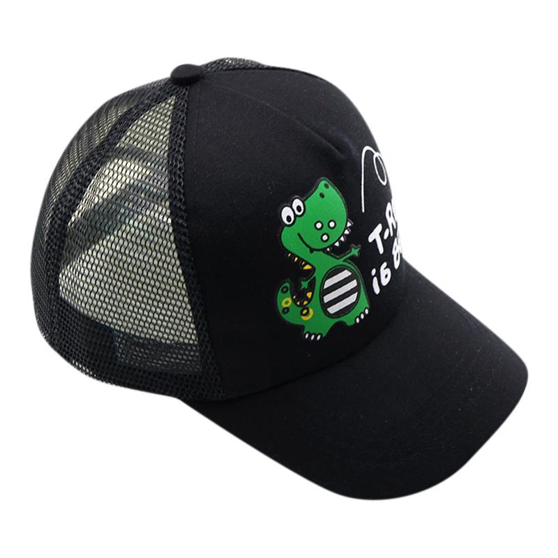 Детская маленькая сетчатая кепка с динозавром, дышащая шляпа от солнца, бейсболка, летние милые детские шапки