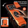 Новый чехол для For Iphone17 Pro Max 16 Pro Max 1 14 13 Защита камеры со сдвижной крышкой Вертикальная подставка Ударопрочная задняя крышка Магнитный чехол для телефона