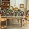 Винтажный принт бархатный чехол для стола протектор обеденный кофейный столик скатерть прямоугольные кисточки ткань для вечеринки по случаю дня рождения украшение дома
