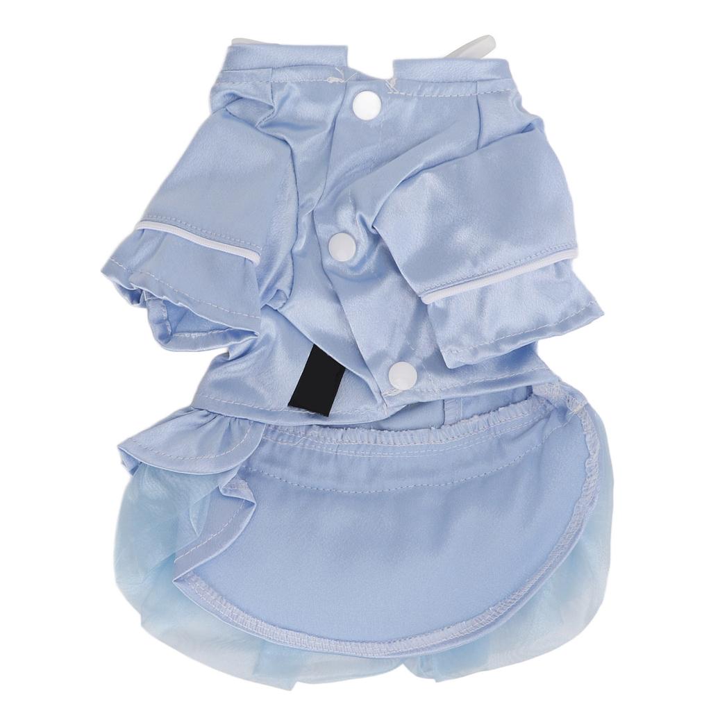 Pet Chinese Style Clothes Spring and Summer Embroidered Skirt Dog Cheongsam Clothes Suitable for Puppy Cat