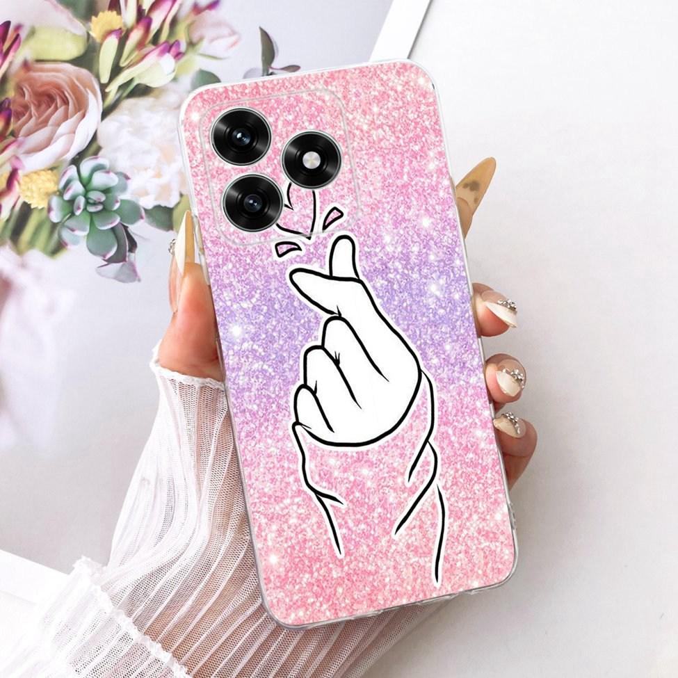 Case For Honor X5C Plus Cover Transparent Luxury Cute Cat Fashion Butterfly Cool Painted Casing For Honor X5cPlus