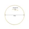Iron Gold Metal Flowers Hoops 10-50cm Flowers Hoop Wreath Frame Garland Rings  Home Decoration