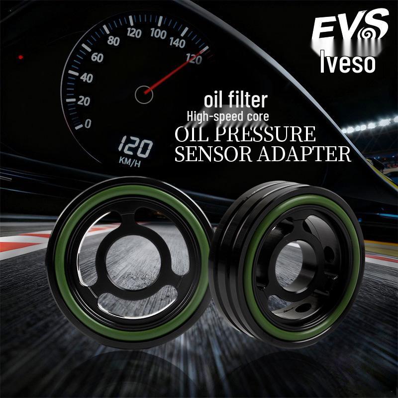 Universal Oil Filter Adapter for Temperature & Pressure Sensors, Fits 80mm Filters