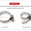 316 Stainless Steel Quick Release Hose Clamp for Pipe Fixing