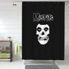 Шторка для душа Misfits Skull, Полиэстер, Водонепроницаемая, для Ванной комнаты, с Крючками