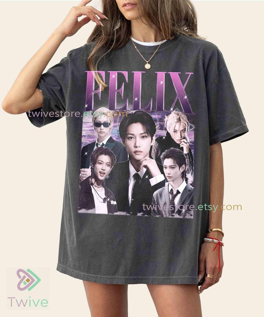 Unisex FELIX Shirt, Felix Vintage Shirt, Felix Retro 90s Tshirt, Felix Bootleg Tee, Felix Sweater, Stray Kids Tee, Felix Comfort Colors Tees