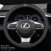 Lexus Car Leather Steering Wheel Cover Anti-slip Accessories For Lexus F SPORT ES RX NX LS UX LM LX GX LC RZ IS CT GS RC HS SC