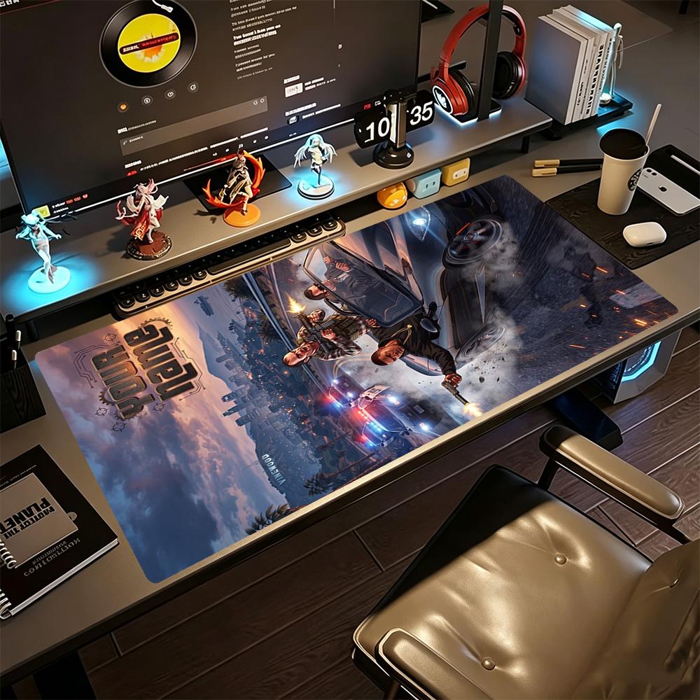 Gta Personalized Name Mouse Pad Gaming Laptop Mouse Pad HD Print Desk Pad Non-Slip Rubber Base Perfect for Office Desktop Supplies School Home