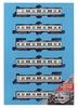 Micro Ace N Gauge Tobu 5000 Line Set A1860 Железнодорожная модель поезда Тип/Новая покраска/Noda 6-вагонный