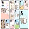 Чехол для телефона с забавным мультяшным котом для Huawei Honor 60 50 SE 30S Mate 30 20 10 Lite 40 Nova 9 8 Pro Y60 8i 7i 7SE 5T Премиум-чехол