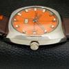 ВИНТАЖНЫЕ ЧАСЫ TENES AUTOMATIC SWISS МУЖСКИЕ С ОРАНЖЕВЫМ ЦИФЕРБЛАТОМ a700147-5