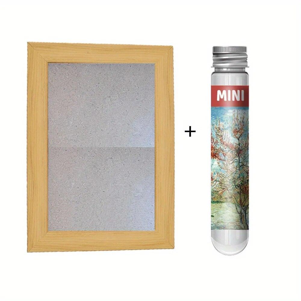 Фоторамка Ван Гог - Цветение персика 150 Мини-головоломка для пробирки Украшение дома Пазл на Хэллоуин DIY YC-M