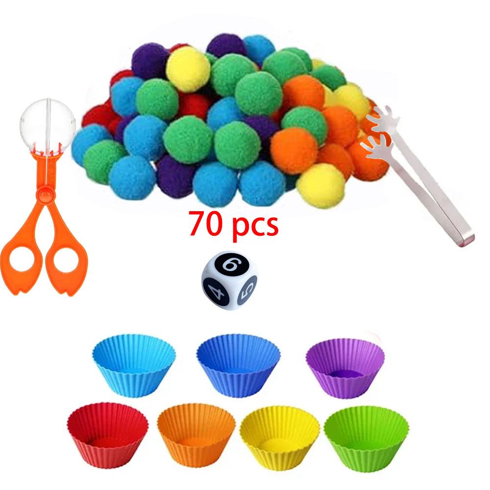 Игрушки для тренировки мелкой моторики Монтессори, цвета, когнитивная сортировка, подсчет, игры на совпадение, открытые обучающие материалы для прихода, домашнее образование