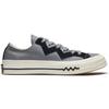 Converse Кеды Chuck 1970-х годов с низким верхом на шнуровке Женские кроссовки Серый Черный 566137C