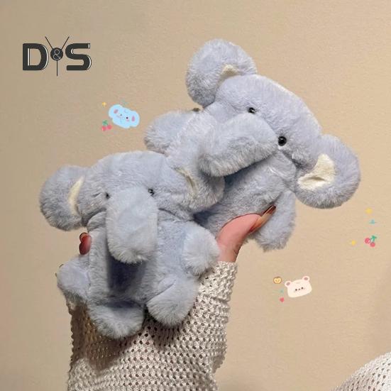 Мягкий синий чехол для наушников с изображением слона для Airpods, 3D-чехол для наушников с изображением животных из мультфильма для женщин и девочек