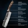 4PCS Kitchen Chef Knife Set Multipurpose Knife Utility Knife Barbecue Knife Stainless Steel Boning Knife