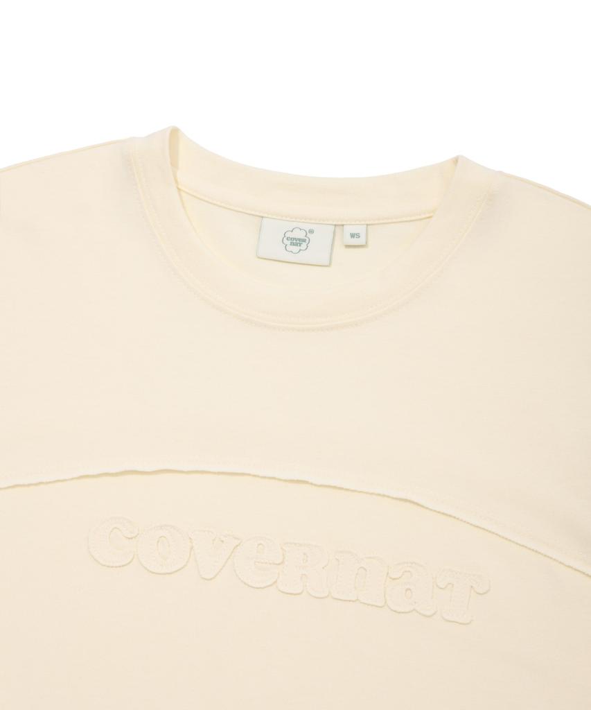 COVERNAT WOMAN Cooper Logo Slim Fit Long Sleeve Ivory