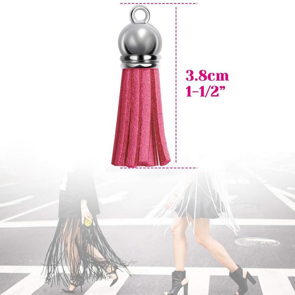 120 шт. Брелок с кисточками кожаные подвески с кисточками кольца объемные акриловые заготовки для поделок для ключей, 30 цветов