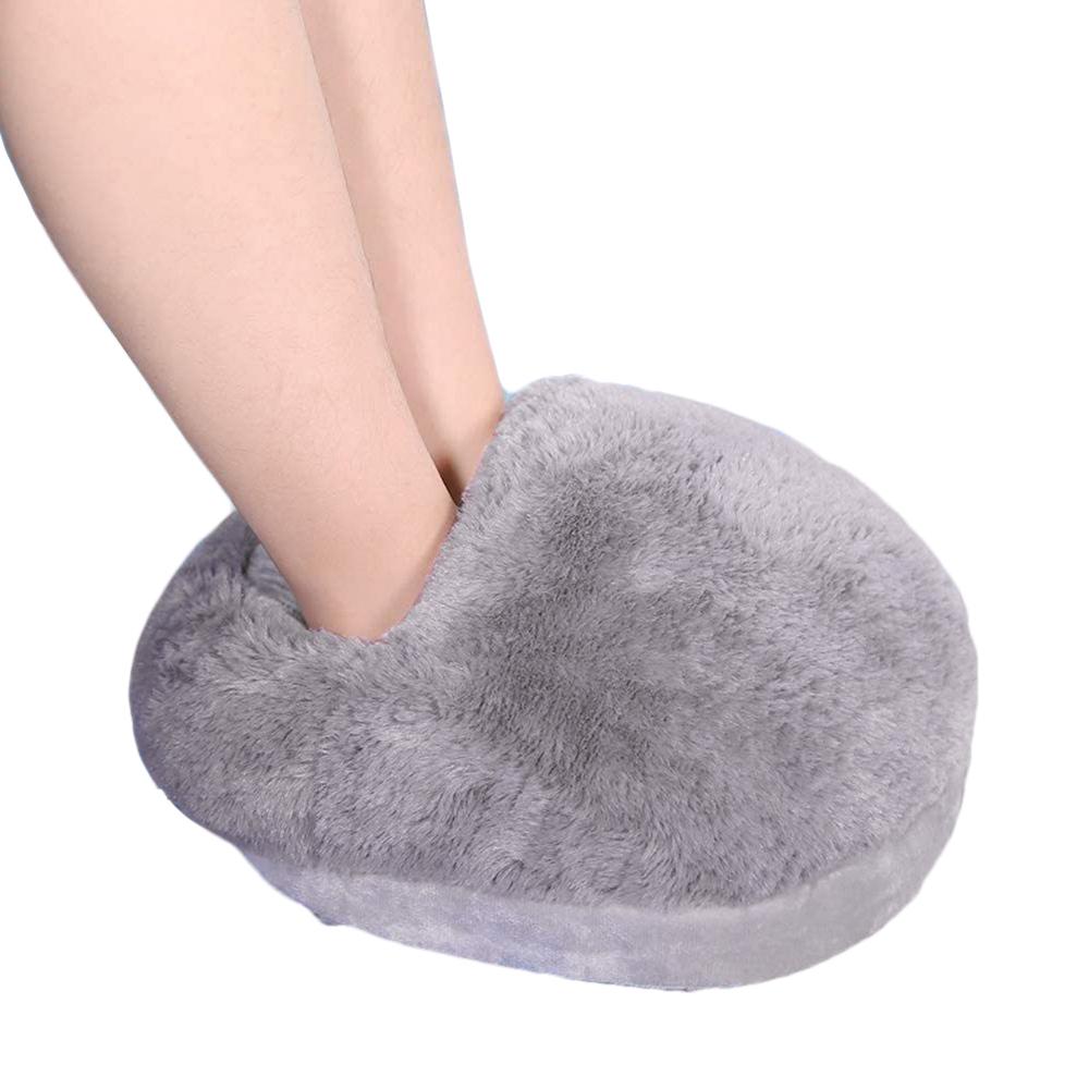 USB Heated Foot Warmer Electric Foot Heater Soft Plush Feet Warmer Foot Heating Pad for Women Men