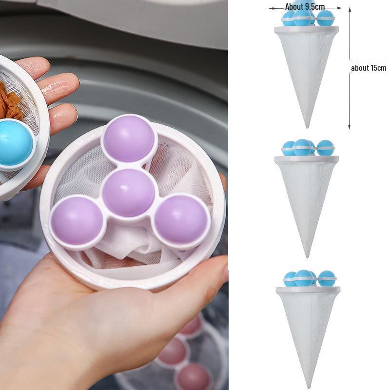 Floating Washing Machine Lint & Hair Remover Net Bag
