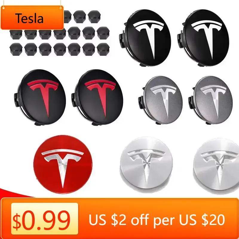 Автомобильная наклейка Tesla 56/57 мм 4 шт. 29 шт. для Tesla Model Y Model 3 S/X Пылезащитная крышка Колесо Колпачок ступицы колеса автомобиля и Колпачок шины