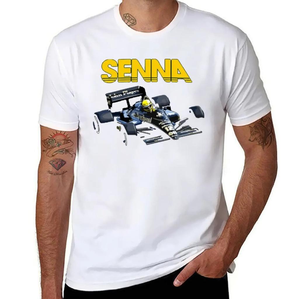 2024 Ayrton Senna F1 Race Raer 2 T-shirt Fresh Move T-shirts Graphic Cool Home Novelty USA Size