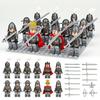 MOC Medieval Castle Lion Legion Soldier Building Block Toys