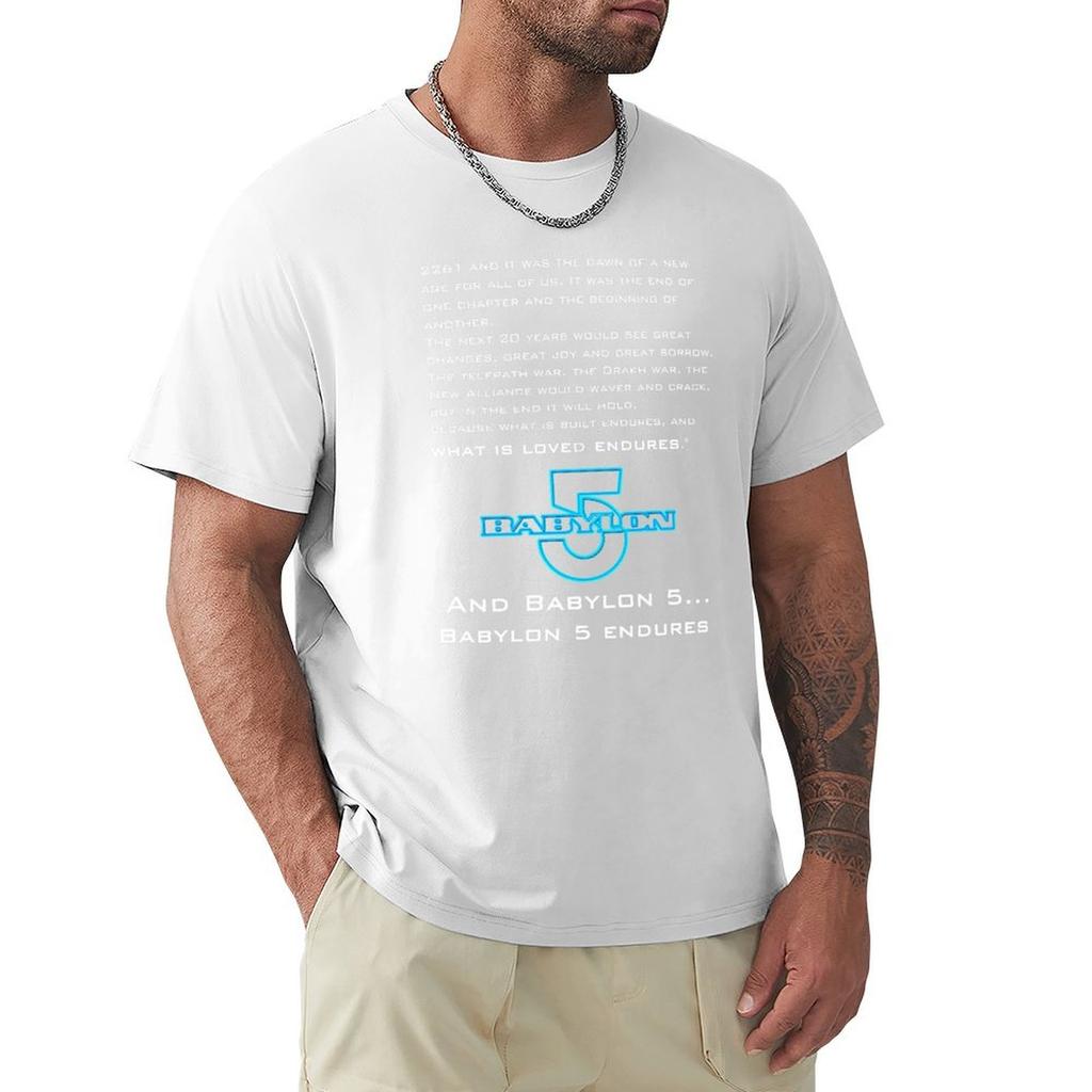 Babylon 5 Endures TShirt Plus Size NonShrink TShirt