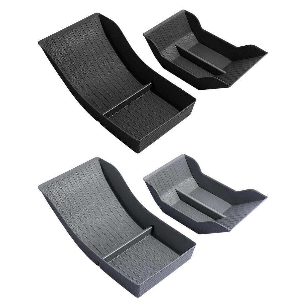 Car Center Console TPE Lower Storage Box for Tesla Model Y 3 2020-2024 2024 Central Control Armrest Organizer Pad