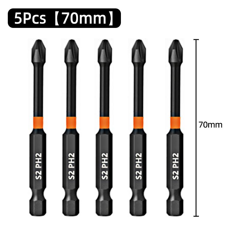 PH2 Ударная сильная магнитная отвертка с крестообразной головкой высокой твердости, крестовая отвертка, бит, электрическая отвертка, набор шестигранников