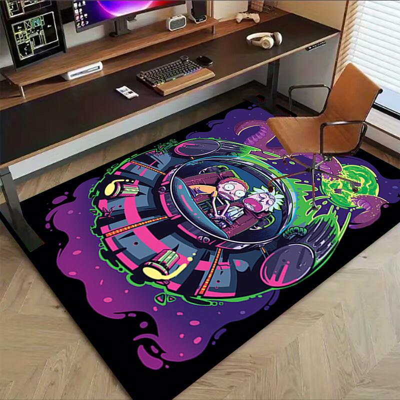 Space Adventure Friends Carpet For Playroom Bedroom Living Room Sofa Home Decorkids Game Area Rug Nonslip Floor Mat