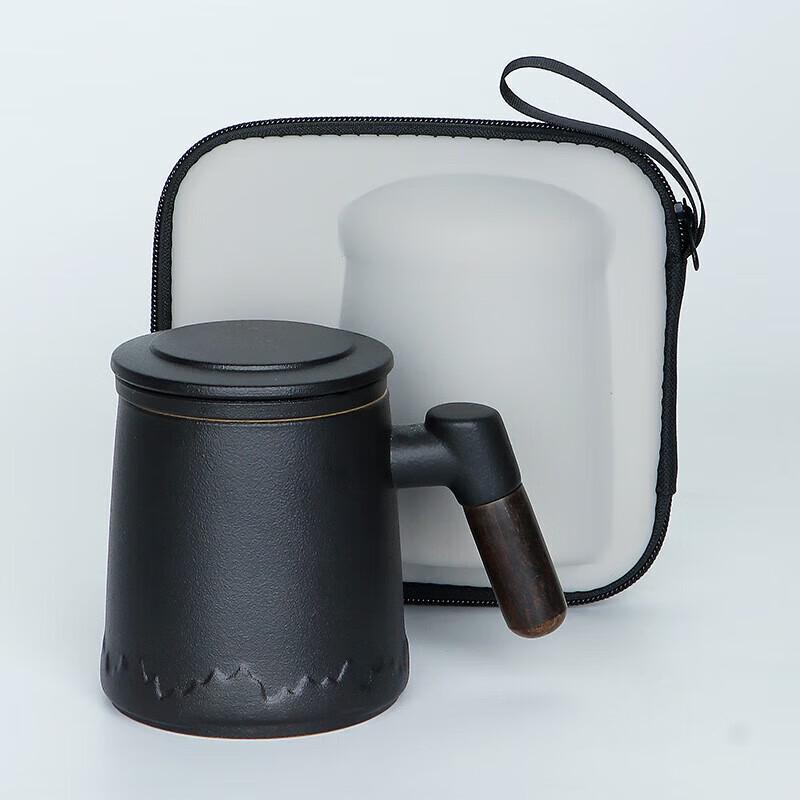 Chaxun Ceramic Filter Mug & Tea Caddy Gift Set